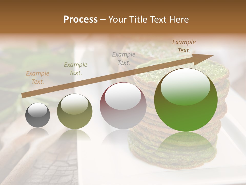 Small Pancakes Green PowerPoint Template