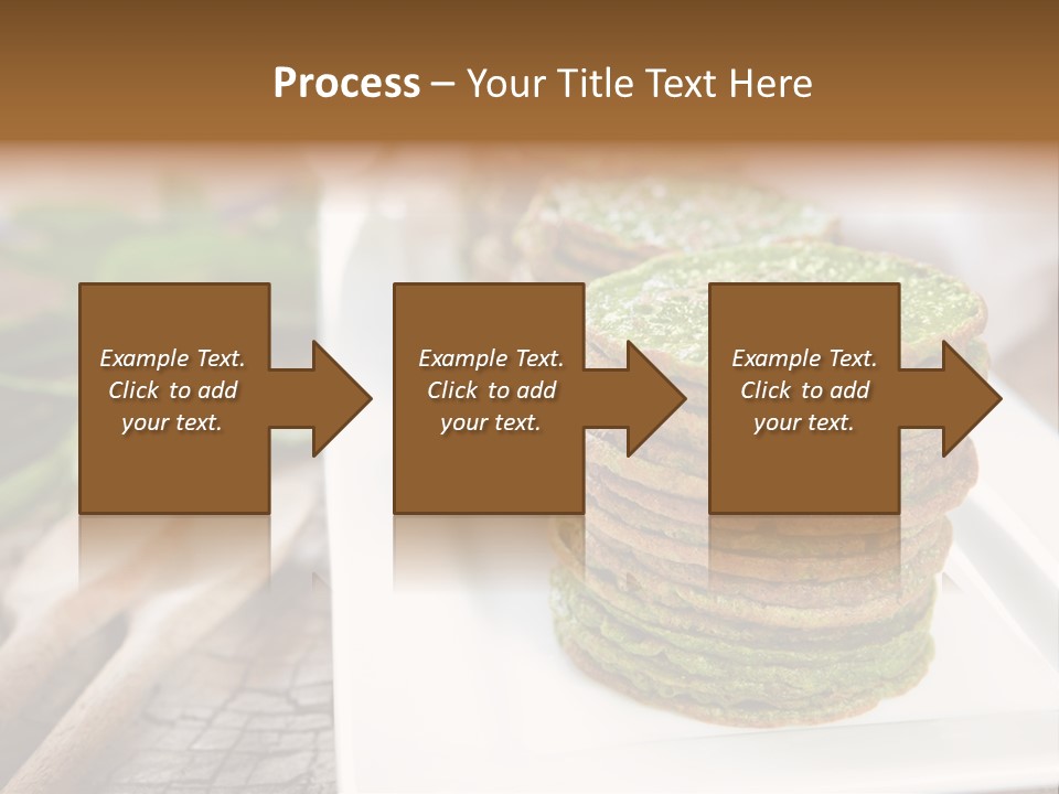Small Pancakes Green PowerPoint Template