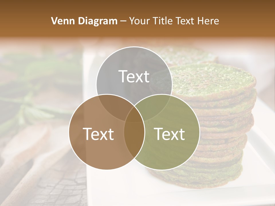 Small Pancakes Green PowerPoint Template