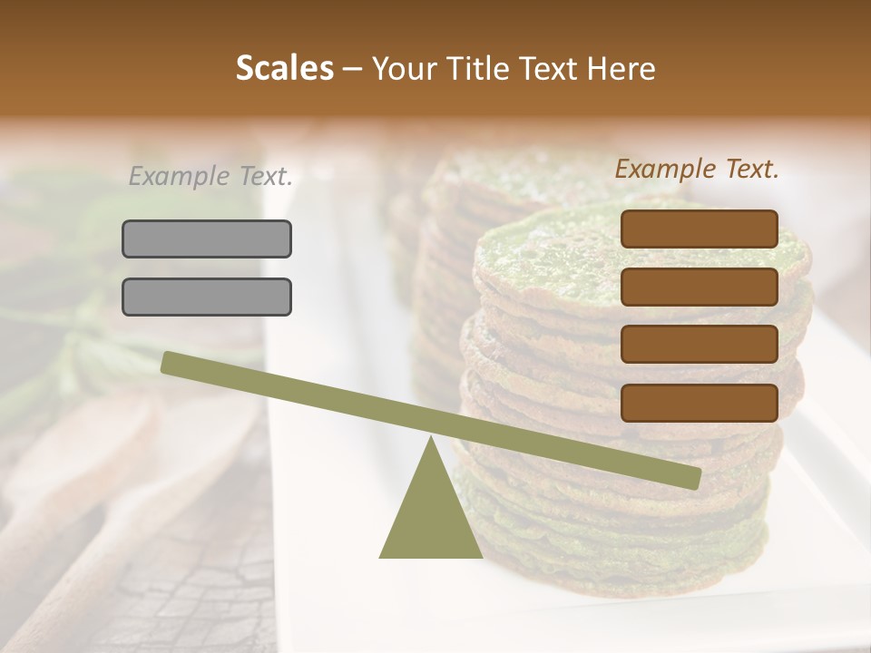 Small Pancakes Green PowerPoint Template