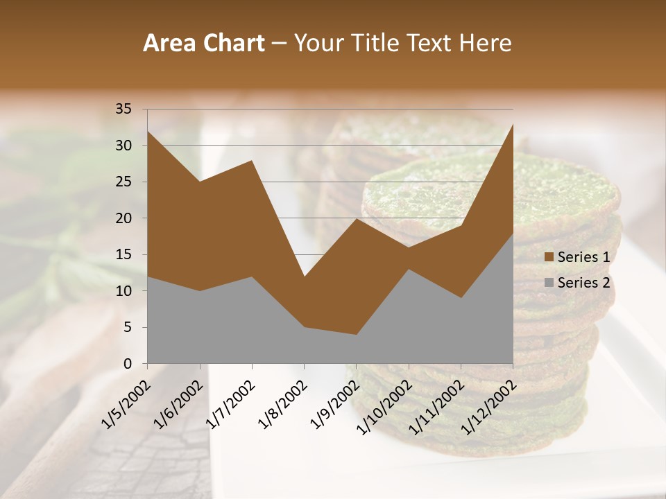 Small Pancakes Green PowerPoint Template