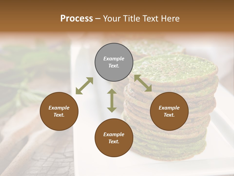 Small Pancakes Green PowerPoint Template