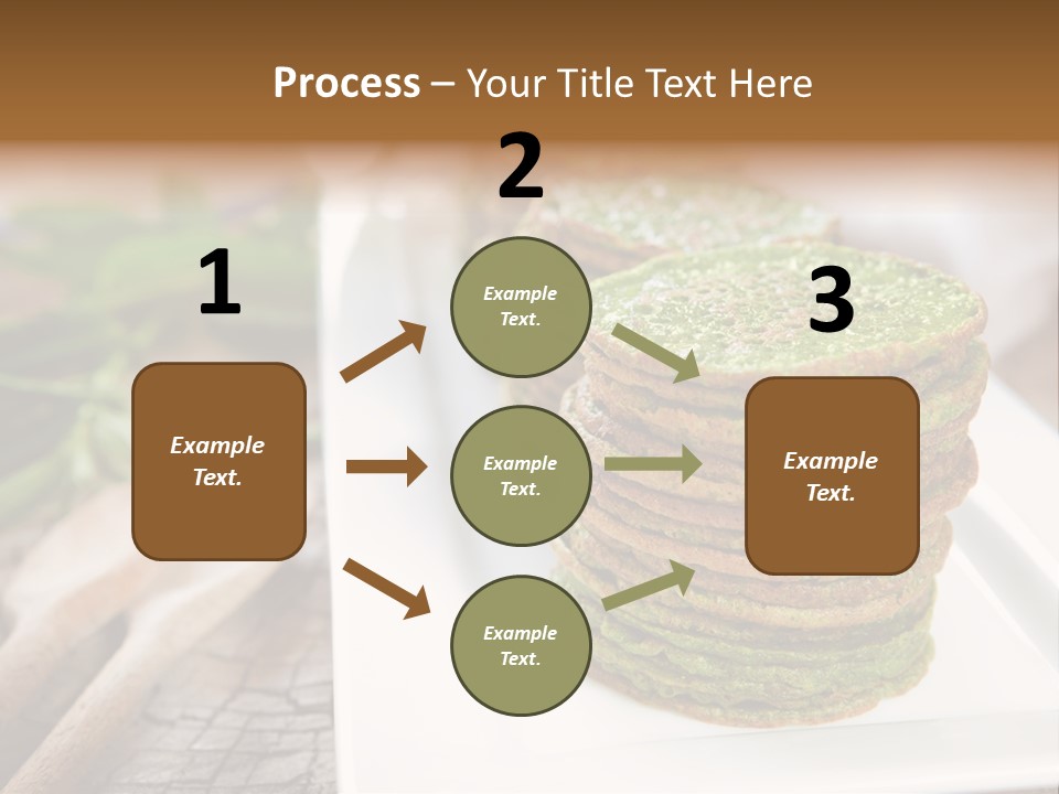 Small Pancakes Green PowerPoint Template