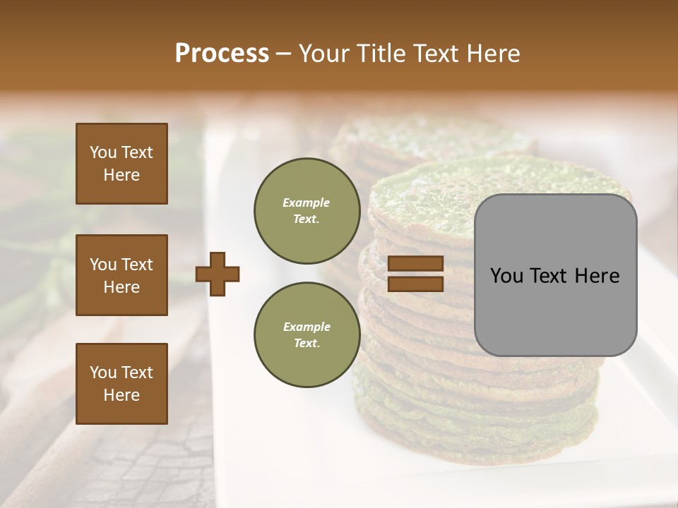 Small Pancakes Green PowerPoint Template
