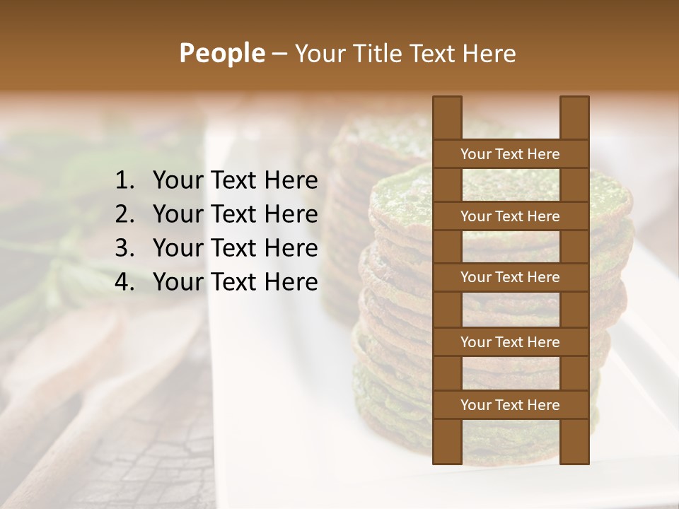 Small Pancakes Green PowerPoint Template