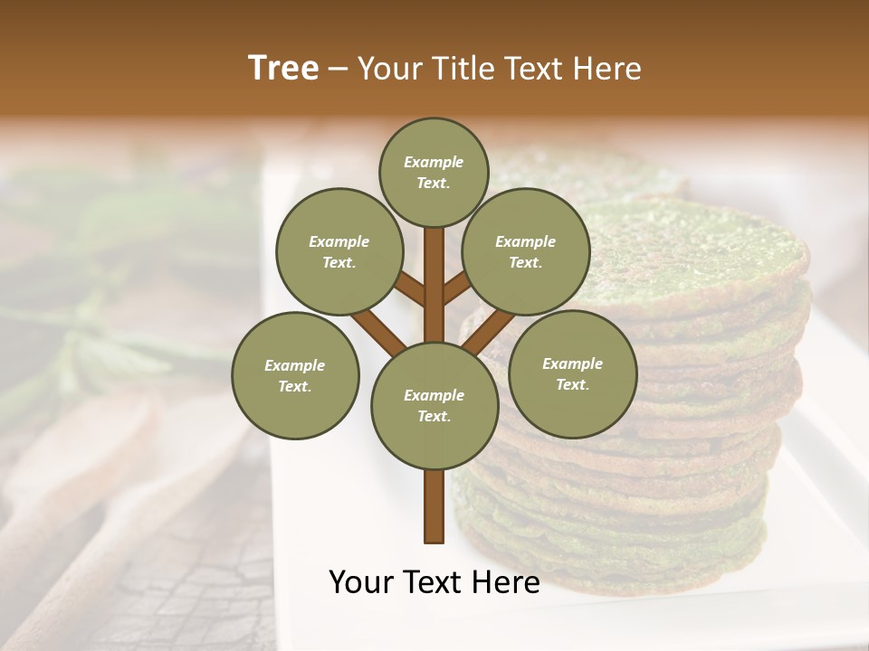 Small Pancakes Green PowerPoint Template