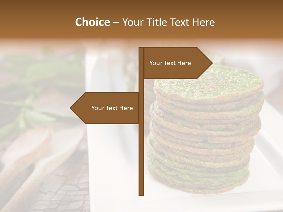Small Pancakes Green PowerPoint Template