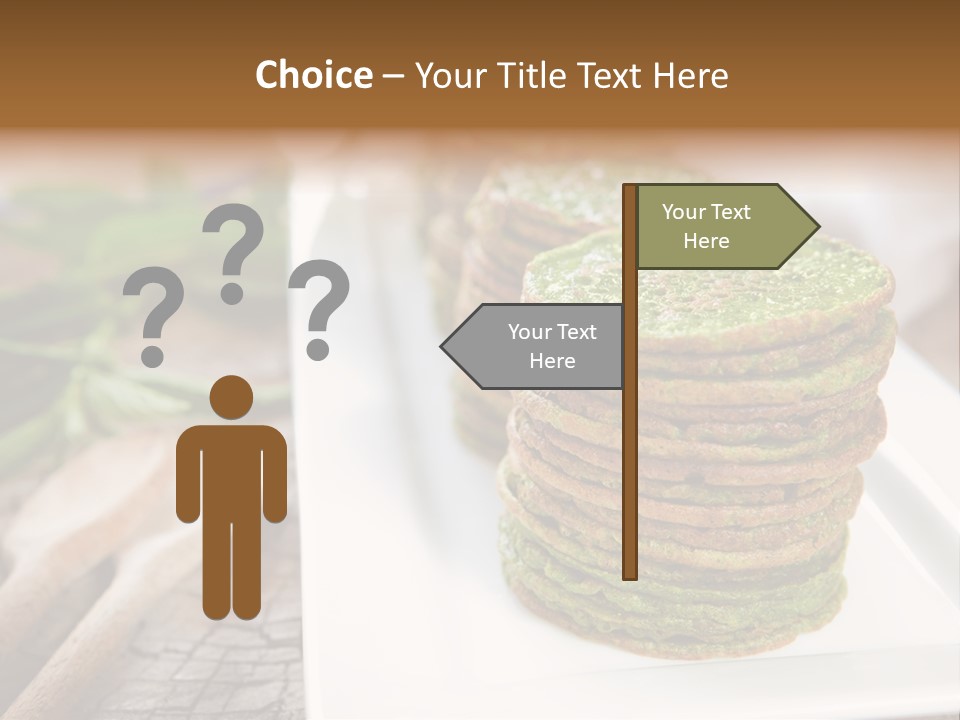 Small Pancakes Green PowerPoint Template