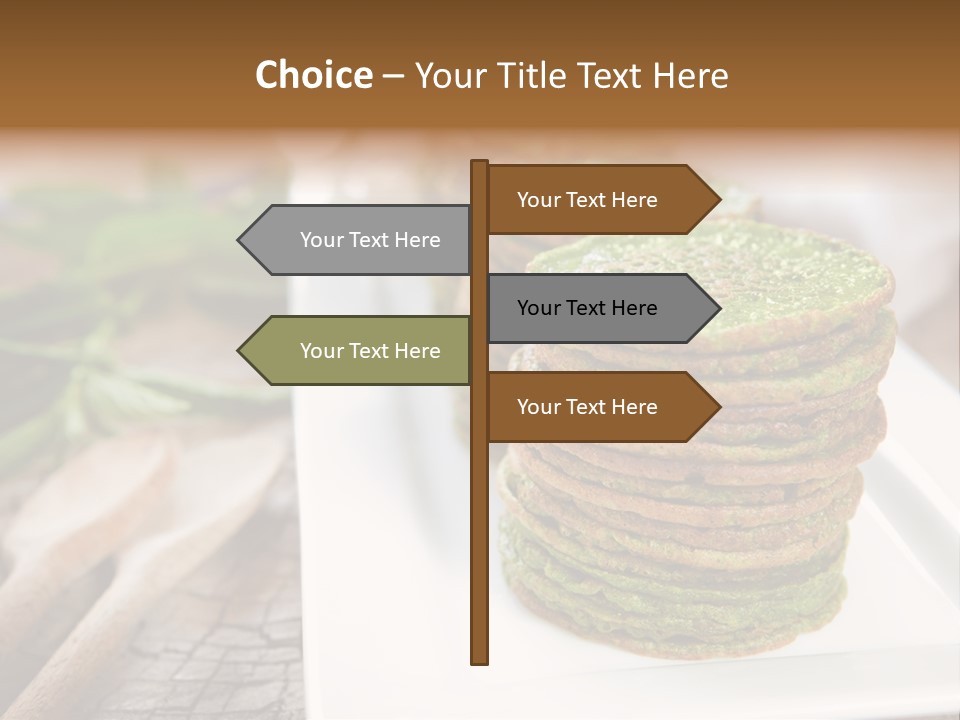 Small Pancakes Green PowerPoint Template