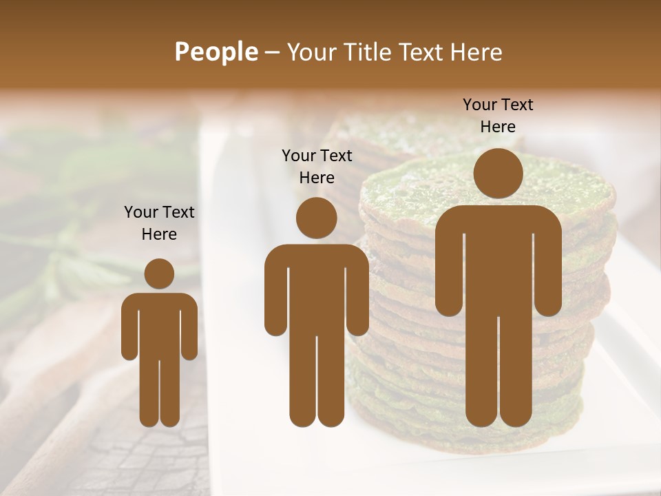 Small Pancakes Green PowerPoint Template