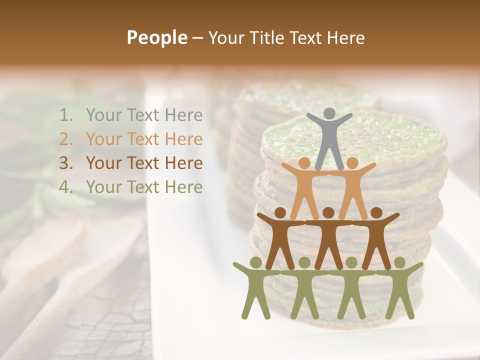 Small Pancakes Green PowerPoint Template
