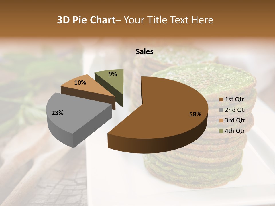 Small Pancakes Green PowerPoint Template