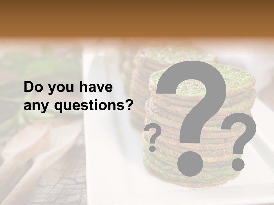 Small Pancakes Green PowerPoint Template