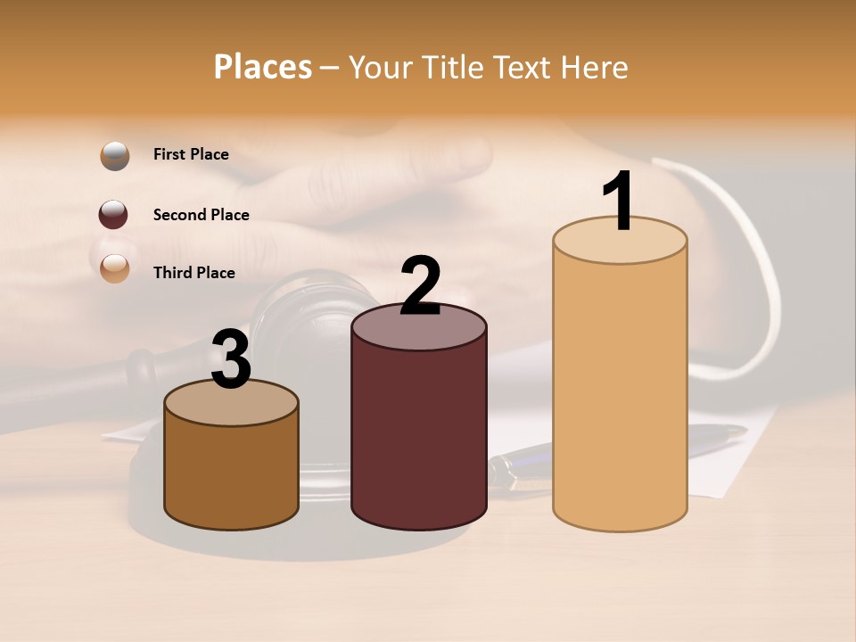 Gavel Sentence Arbitrate PowerPoint Template