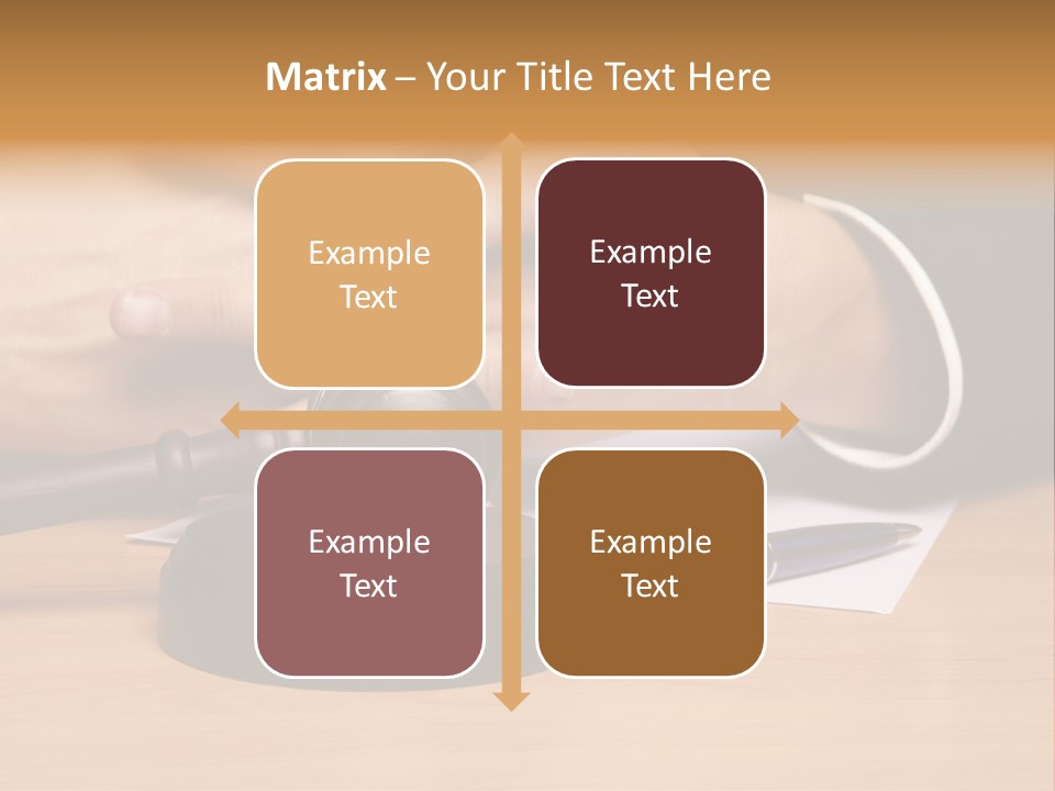 Gavel Sentence Arbitrate PowerPoint Template