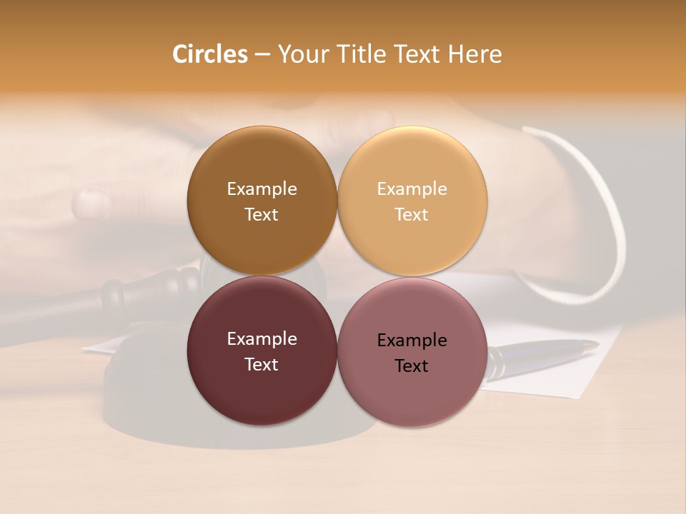 Gavel Sentence Arbitrate PowerPoint Template