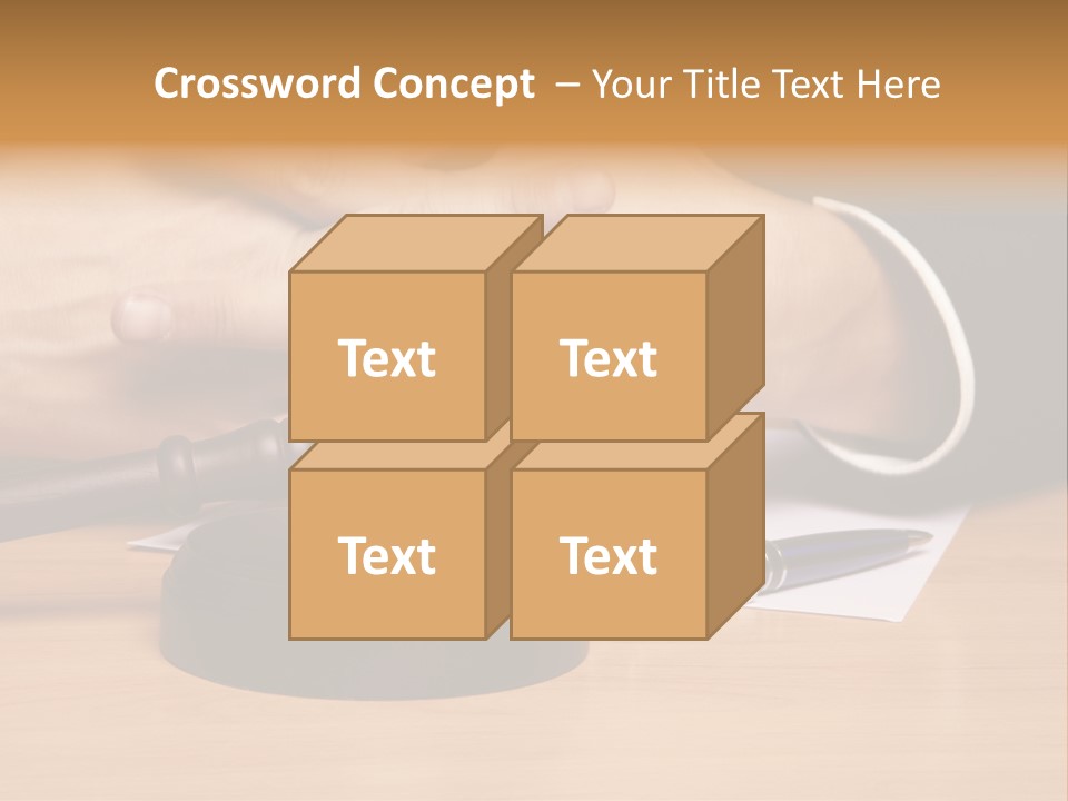 Gavel Sentence Arbitrate PowerPoint Template