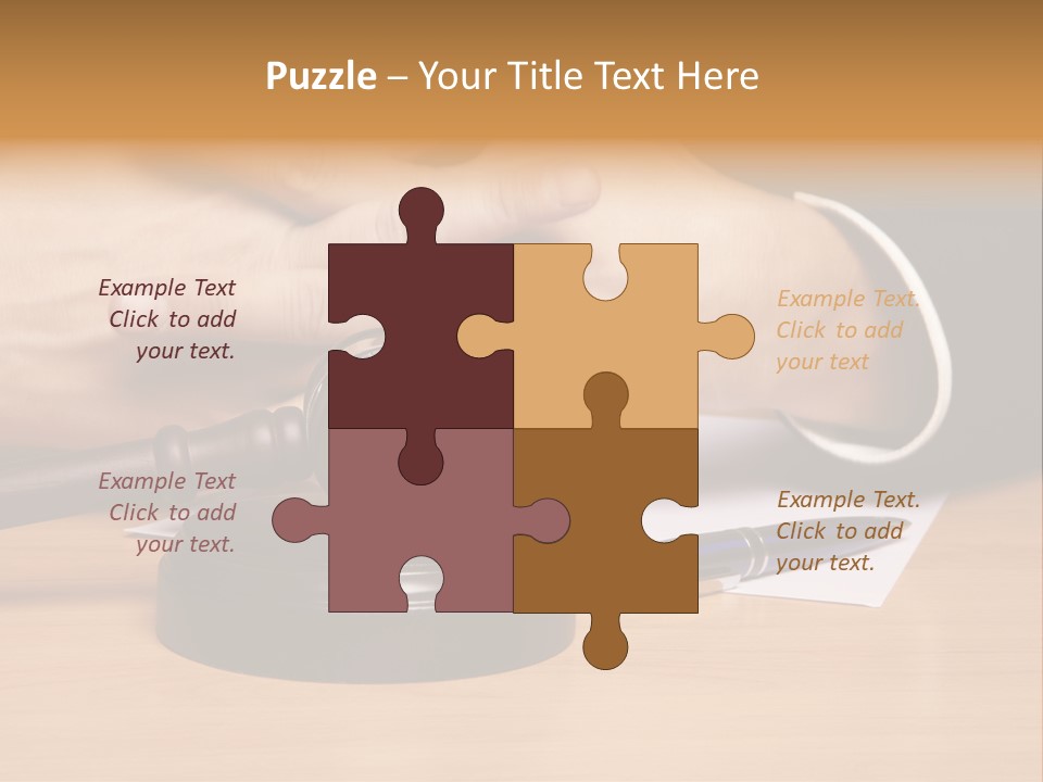 Gavel Sentence Arbitrate PowerPoint Template