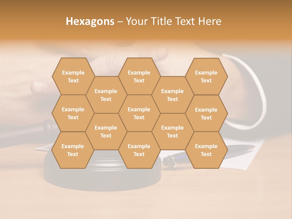 Gavel Sentence Arbitrate PowerPoint Template