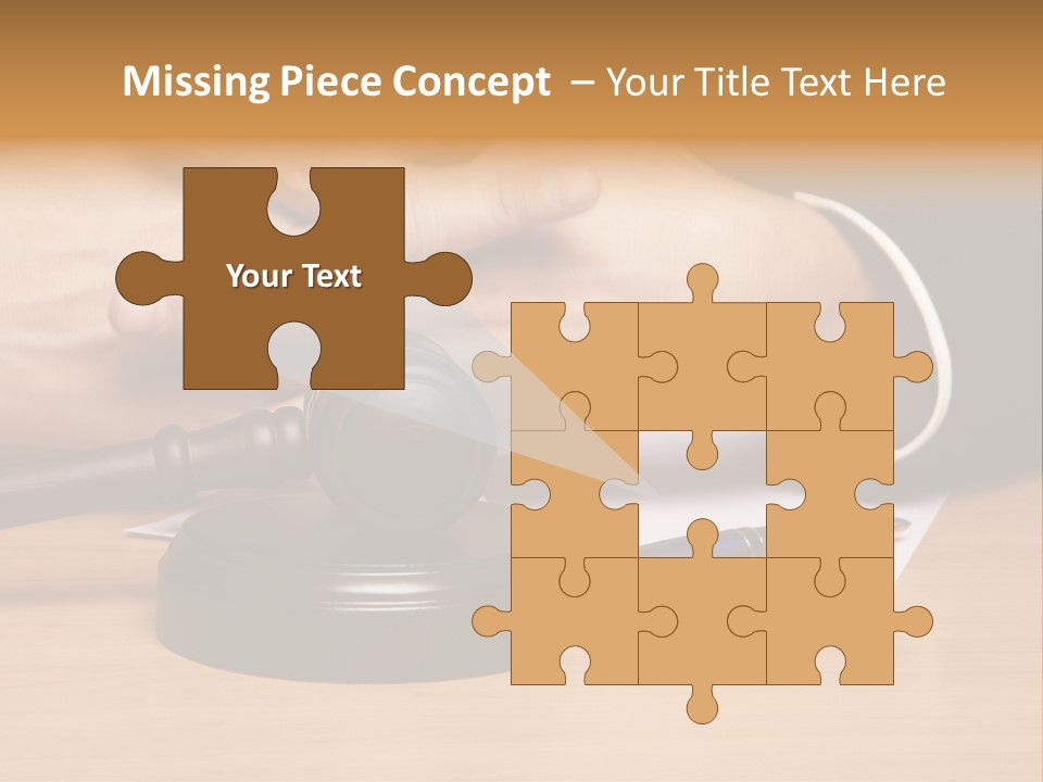 Gavel Sentence Arbitrate PowerPoint Template