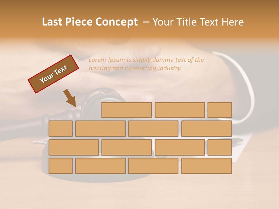 Gavel Sentence Arbitrate PowerPoint Template