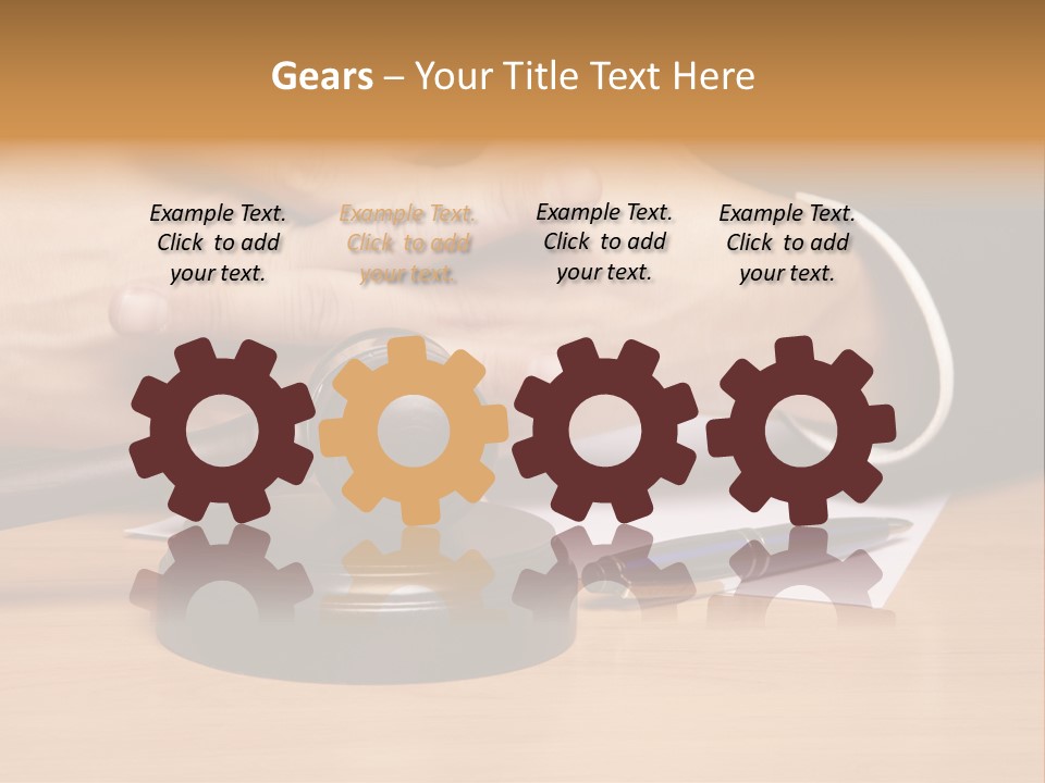 Gavel Sentence Arbitrate PowerPoint Template