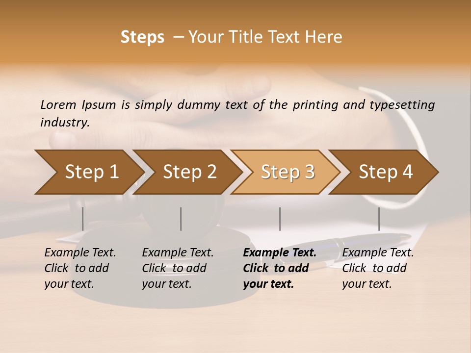 Gavel Sentence Arbitrate PowerPoint Template