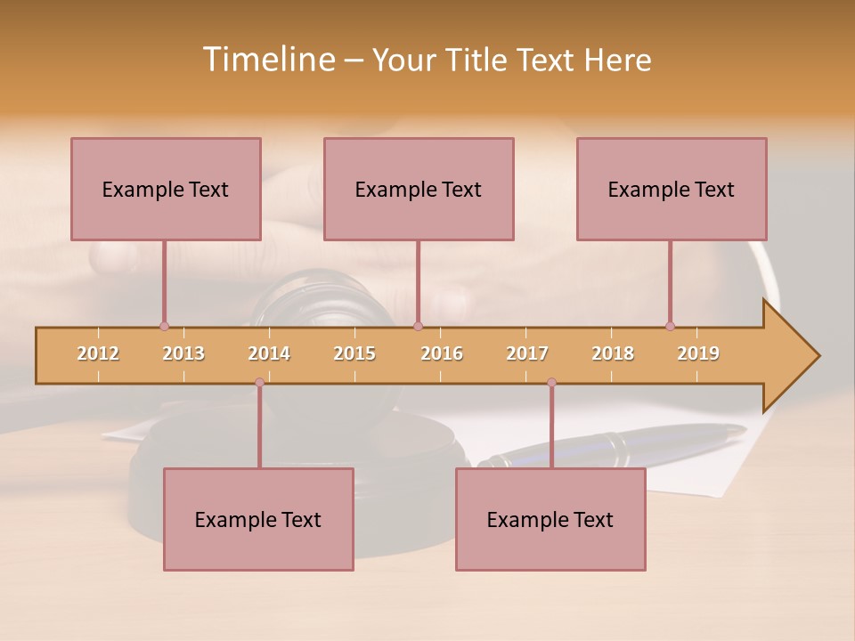 Gavel Sentence Arbitrate PowerPoint Template
