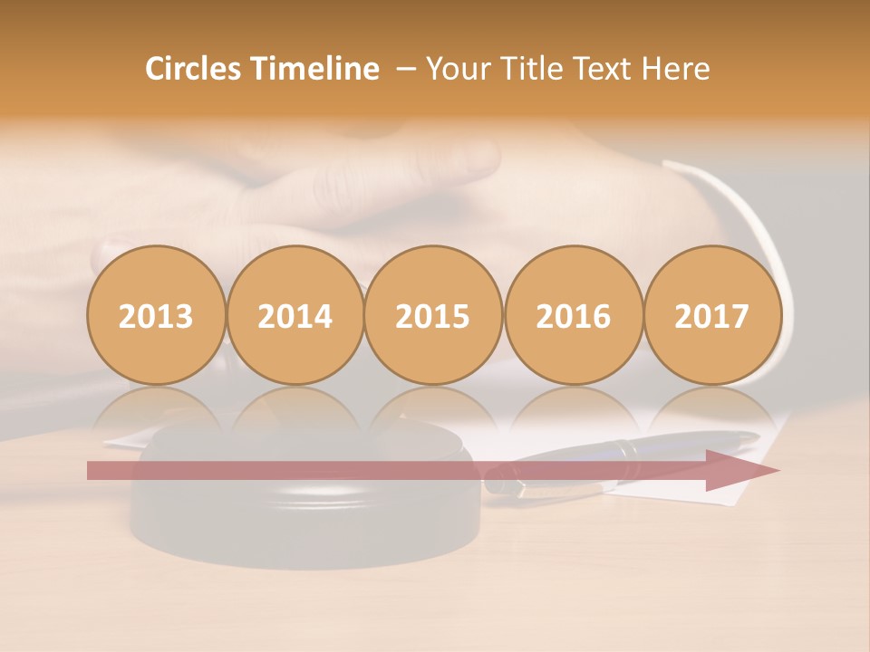 Gavel Sentence Arbitrate PowerPoint Template