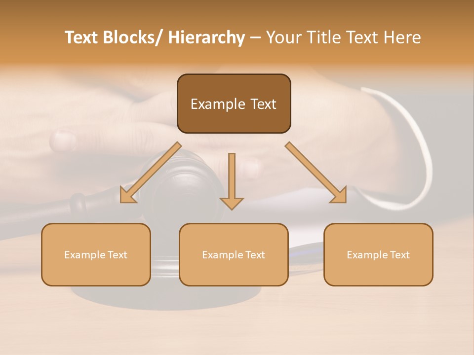 Gavel Sentence Arbitrate PowerPoint Template