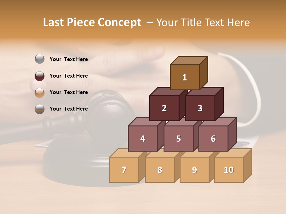 Gavel Sentence Arbitrate PowerPoint Template
