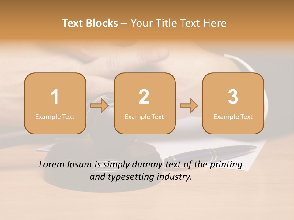 Gavel Sentence Arbitrate PowerPoint Template