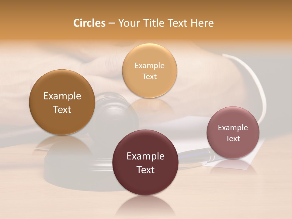 Gavel Sentence Arbitrate PowerPoint Template