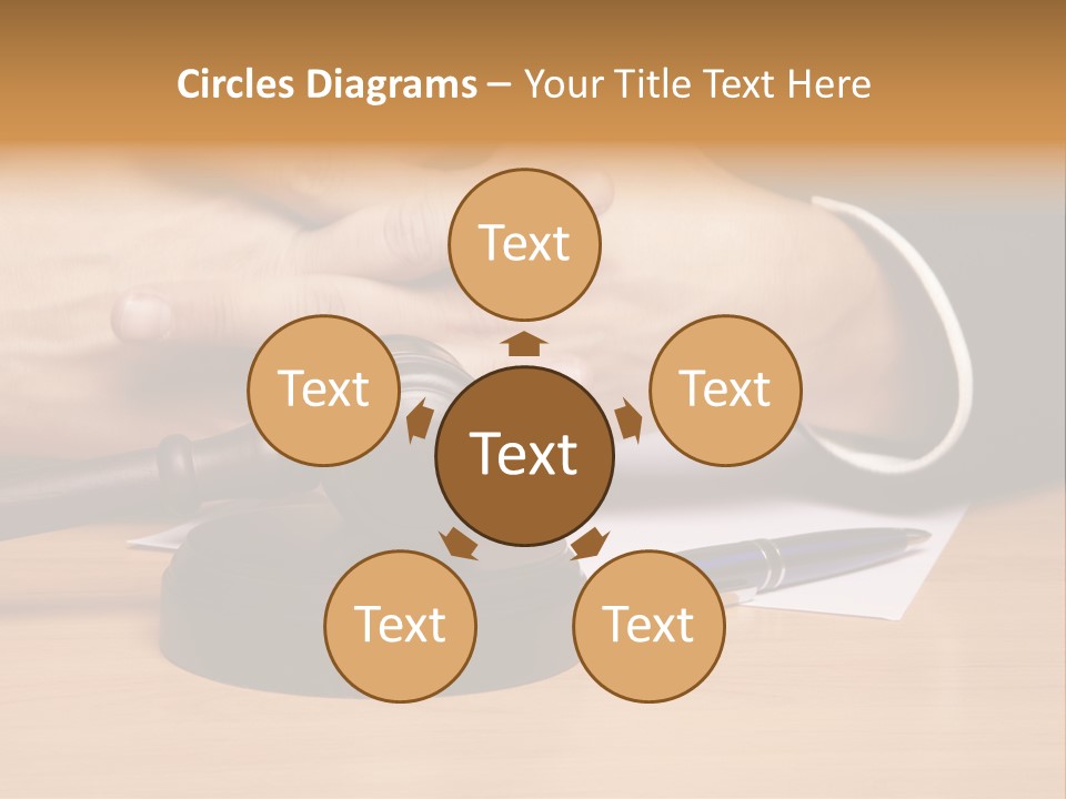 Gavel Sentence Arbitrate PowerPoint Template