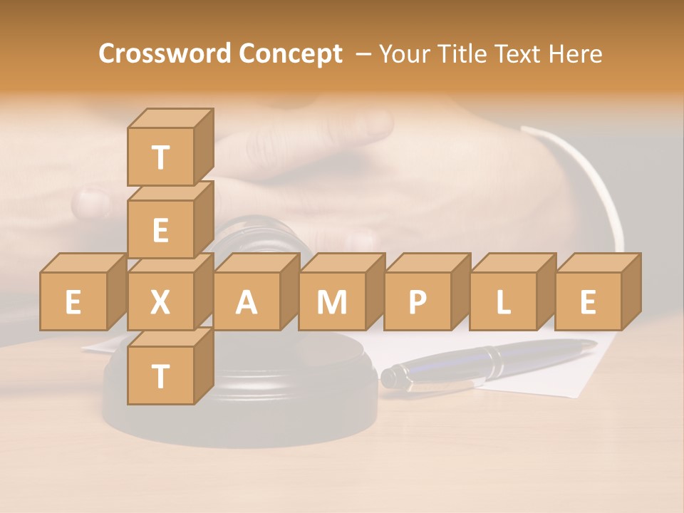 Gavel Sentence Arbitrate PowerPoint Template