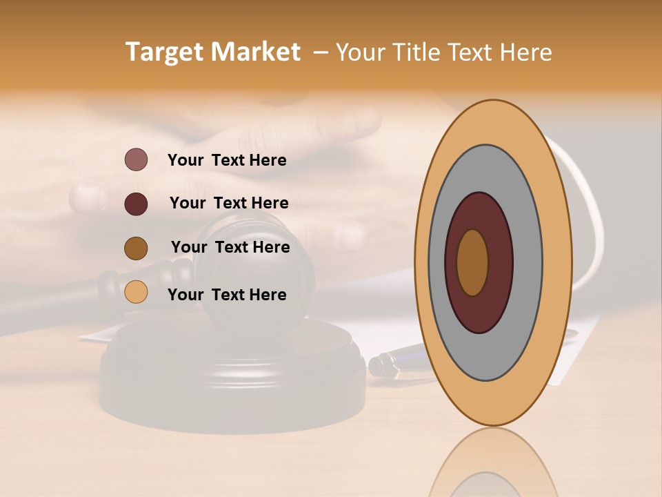 Gavel Sentence Arbitrate PowerPoint Template