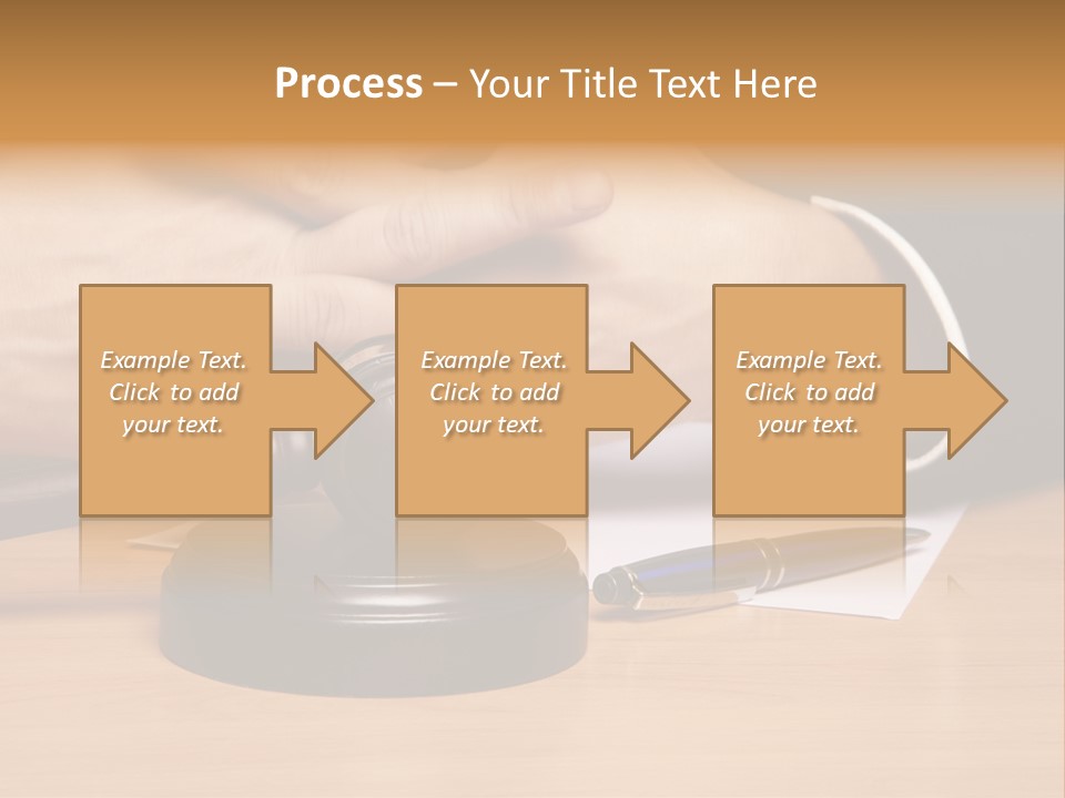 Gavel Sentence Arbitrate PowerPoint Template