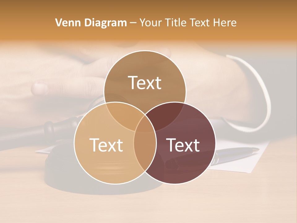 Gavel Sentence Arbitrate PowerPoint Template
