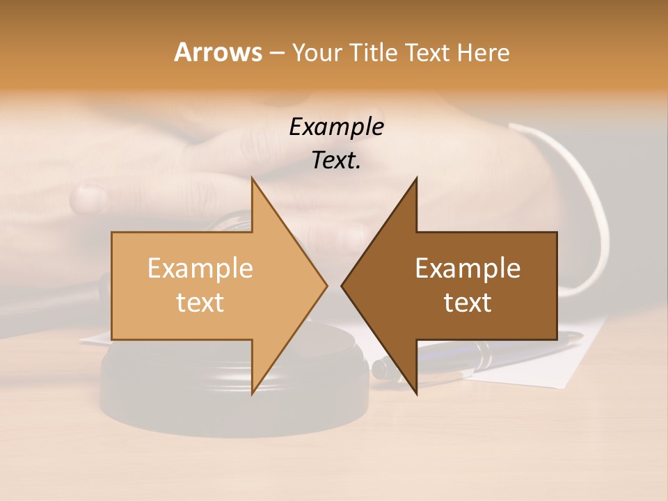 Gavel Sentence Arbitrate PowerPoint Template