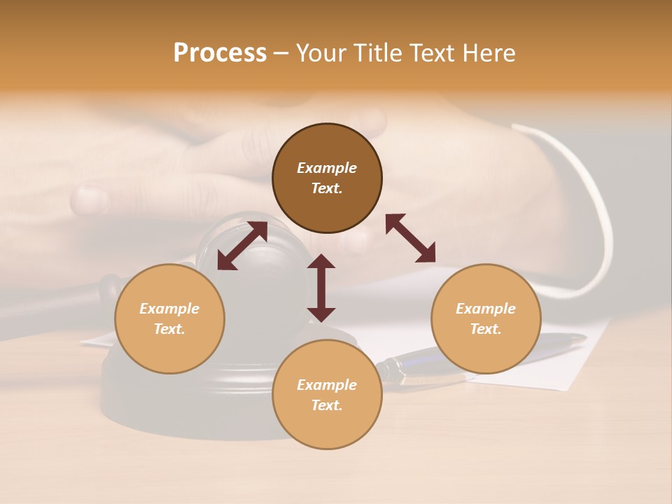 Gavel Sentence Arbitrate PowerPoint Template