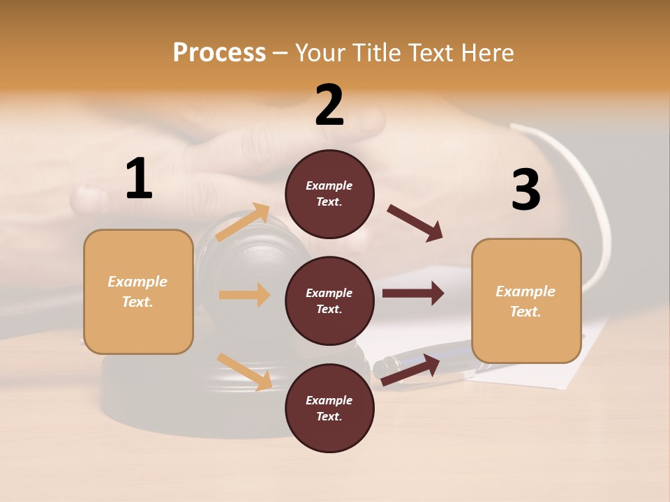 Gavel Sentence Arbitrate PowerPoint Template