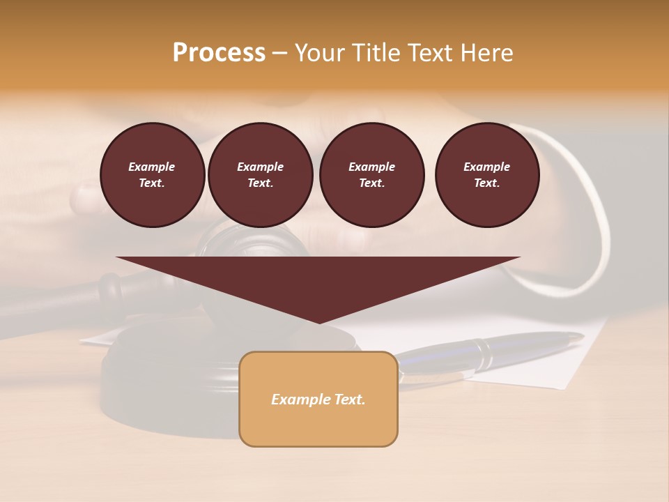 Gavel Sentence Arbitrate PowerPoint Template