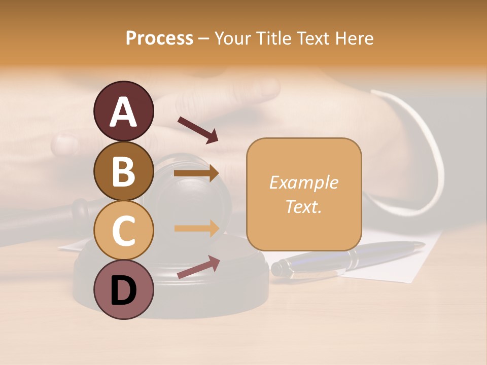 Gavel Sentence Arbitrate PowerPoint Template