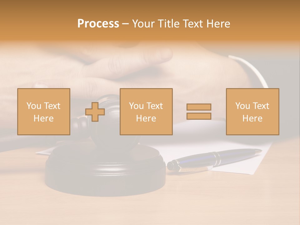 Gavel Sentence Arbitrate PowerPoint Template