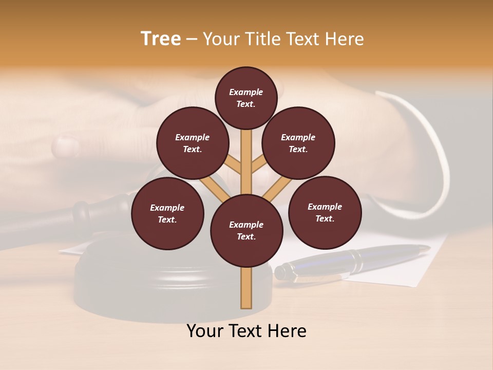 Gavel Sentence Arbitrate PowerPoint Template