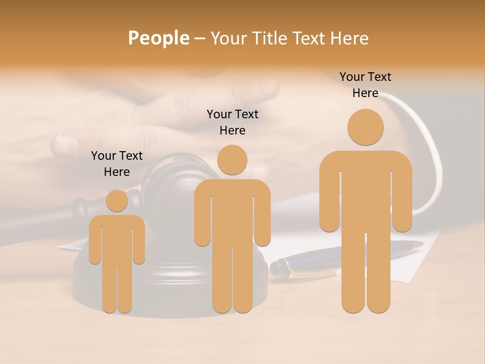 Gavel Sentence Arbitrate PowerPoint Template