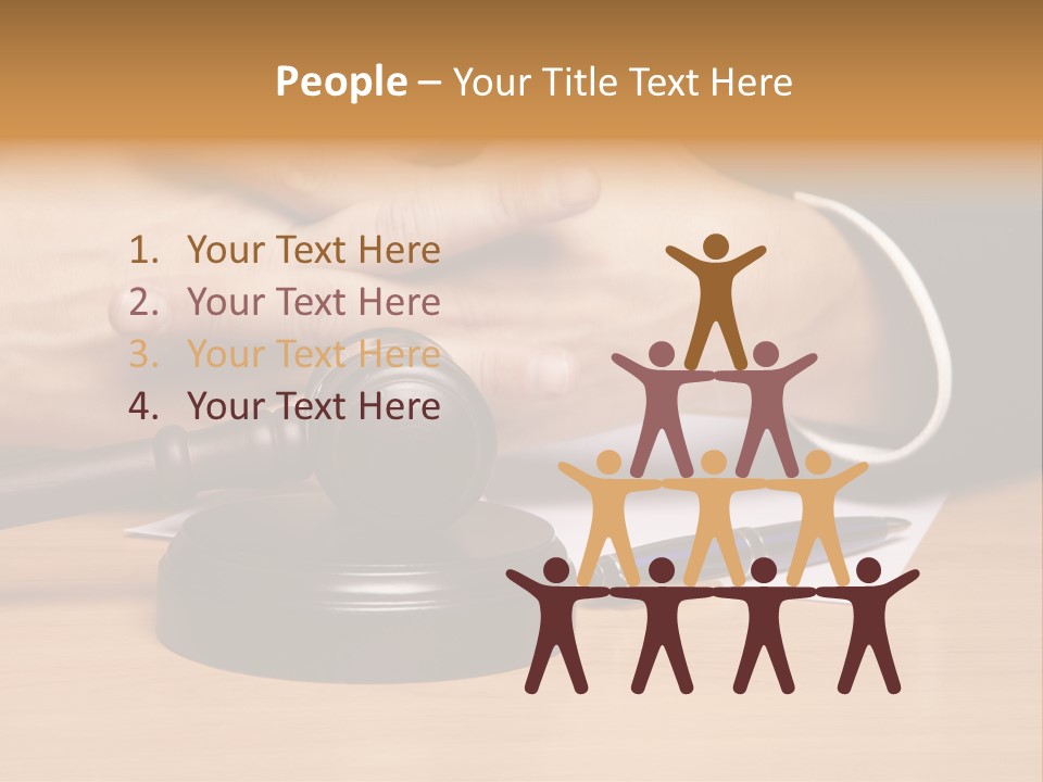 Gavel Sentence Arbitrate PowerPoint Template