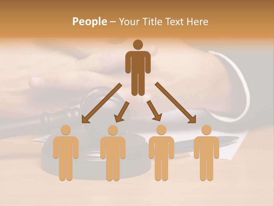 Gavel Sentence Arbitrate PowerPoint Template