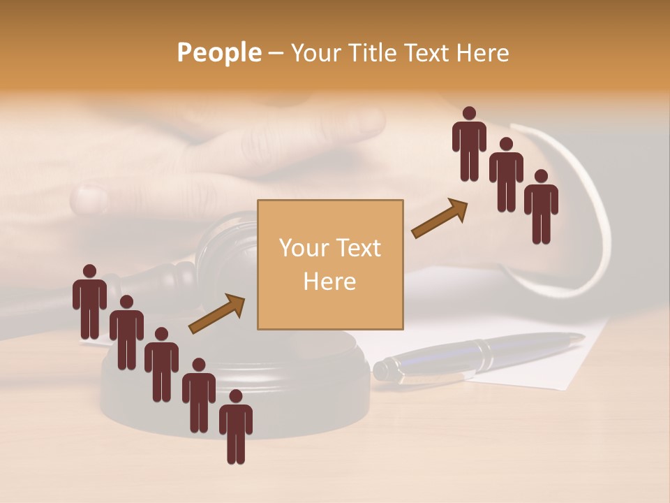 Gavel Sentence Arbitrate PowerPoint Template