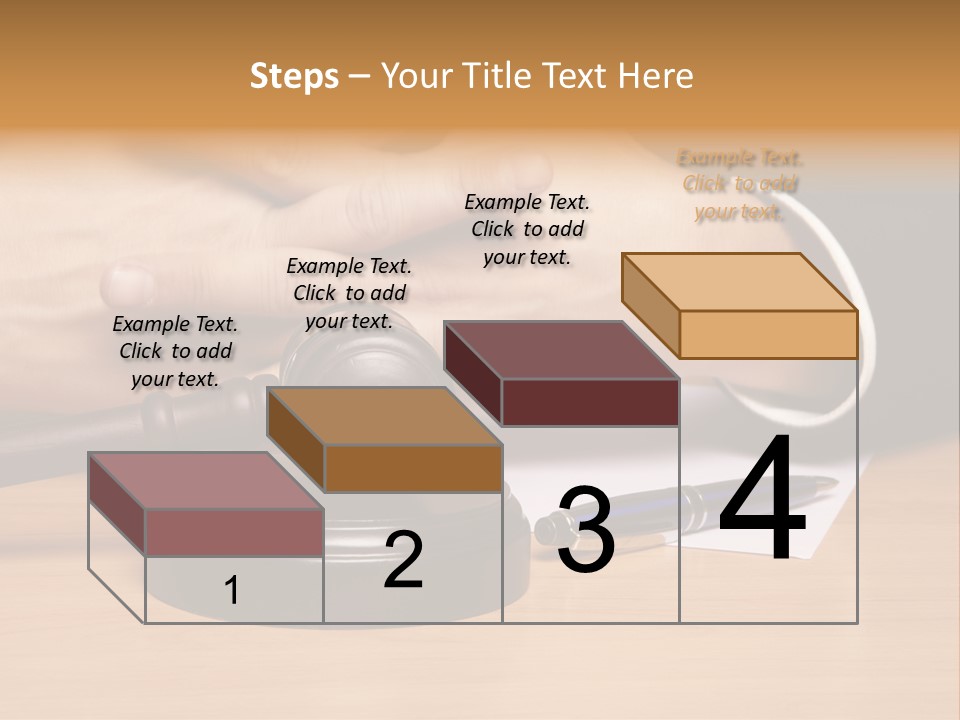 Gavel Sentence Arbitrate PowerPoint Template